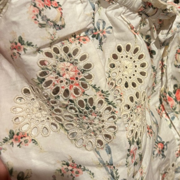 NWT LoveShackFancy Anala Top Vanilla Kisses - Picture 5 of 6